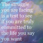 struggle, committed, commit, life, test